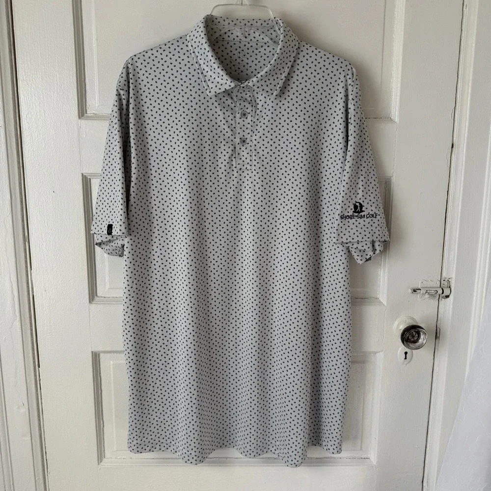 Swannies‎ Mens Performance Golf Polo Shirt Short Sleeve Breathable Floral Print